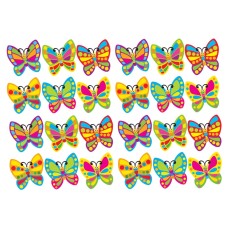T10976 fluturi Fancy Butterflies din vafa 24 bucati